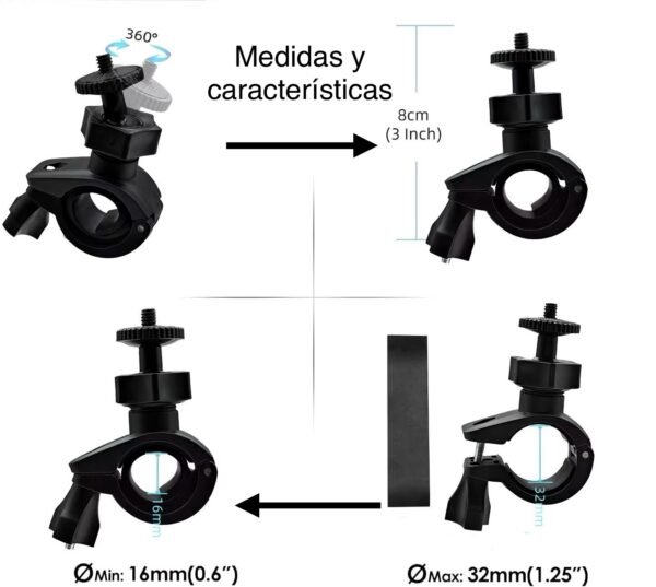 Soporte para camara en bicicleta - Imagen 3