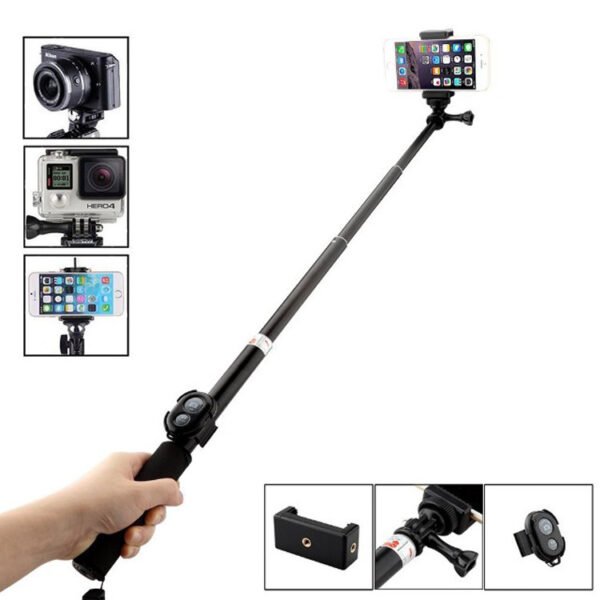 Monopod Extensible de Aluminio - Estabilidad y Alcance para tus Fotos (No incluye acople ni mando para el smartphone) - Imagen 6