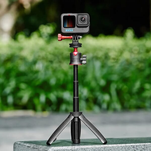 Mini trípode extensible 2 en 1 para cámaras de acción GoPro, Insta360, DJI y más