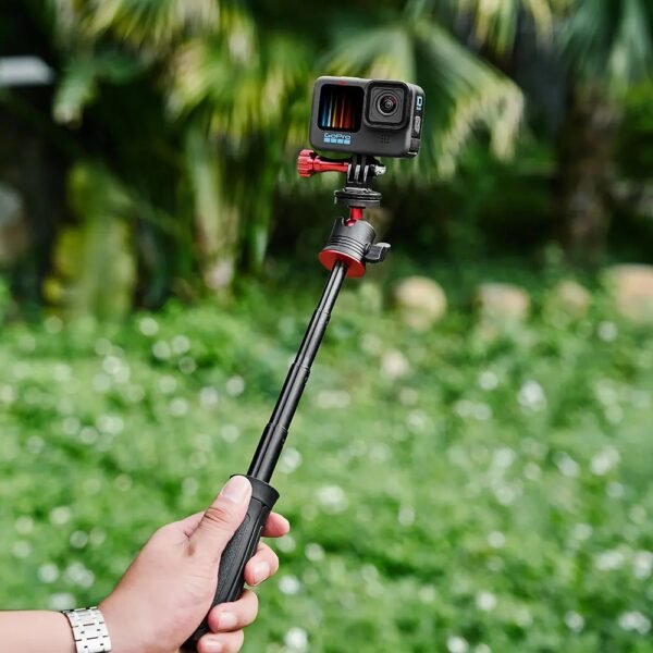 Mini trípode extensible 2 en 1 para cámaras de acción GoPro, Insta360, DJI y más - Imagen 2