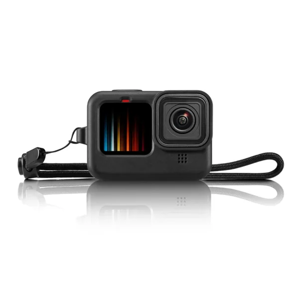 Funda de silicona para GoPro Hero 9-12 Black: ¡Seguridad y agarre en tus manos!