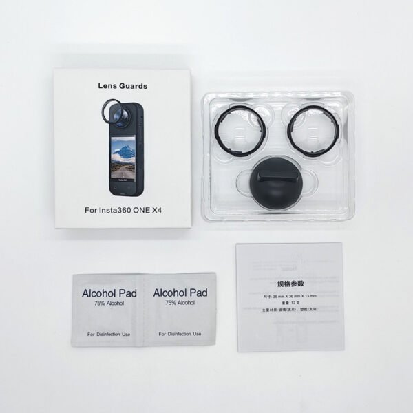 Juego de Protectores Giratorios para Lentes Insta360 X4 - Imagen 2